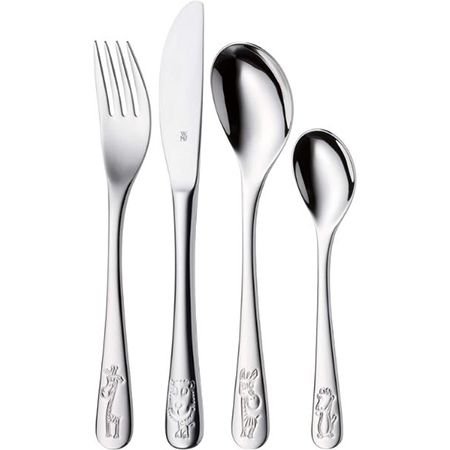 Produktbild: wmf safari kinderbesteck set 4-teilig für 15,99 euro statt 22 euro