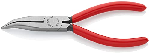 KNIPEX flachrundzange radiozange 160 mm mit kunststoffüberzug 25 21 160