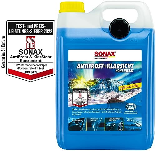 sonax antifrost klarsicht konzentrat 5 liter scheibenwaschanlagen frostschutz