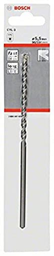 bosch professional betonbohrer cyl-3 5,5 mm x 90 mm x 150 mm hammerbohrer 1 stück