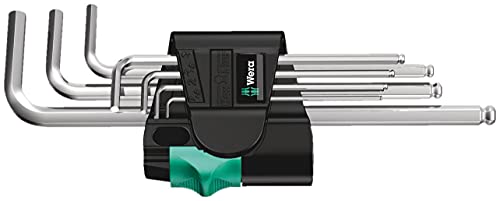 Wera Winkelschlüsselsatz 950 PKL/7 SM, metrisch, 7-teilig, verchromt
