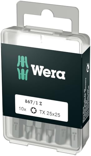 wera bit-set 867/1 tx 25, 10 bits 25 mm, für diy, amazon prime