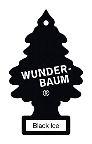 WUNDER-BAUM Auto-Lufterfrischer Black Ice, Anhänger für langanhaltenden Duft, 1 Stück