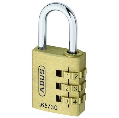 abus zahlenschloss 165/30 messingschloss für 9,75 statt 14