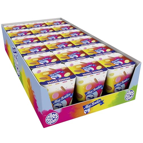 Frigeo Ahoj-Brause Bonbons  fruchtige, süß-saure Lutschbonbons, 18 x 125 g