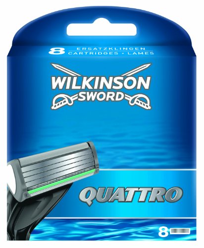 quattro klingen von wilkinson sword, 8 stück für rasierer