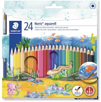 staedtler noris club 24er pack aquarell buntstifte wasservermalbar 7,37