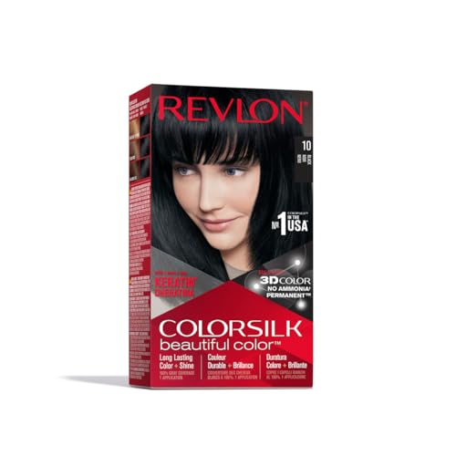 revlon colorsilk haarfarbe 10 black 1n - permanente färbung für haare