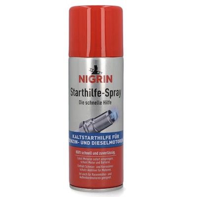 nigrin kaltstarthilfespray 200ml für benzin- und dieselmotoren 4,49 (statt 9)