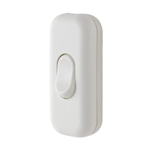 rev kippschalter 2polig 230v bis 6a mit zugentlastung schraubklemmen 1mm weiss