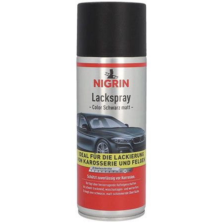 nigrin lackspray mattschwarz 400ml - 4,67 (statt 9)