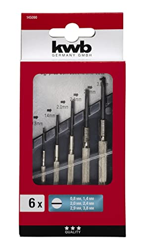 kwb präzisions-schraubendreher flachset für feinmechanik, mini-schraubenzieher red