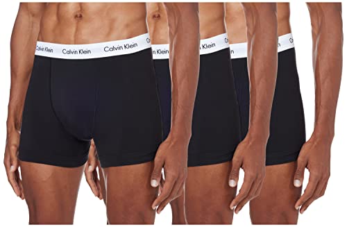 calvin klein herren boxershorts 3er pack low rise trunk ohne eingriff mehrfarbig schwarz - x-large