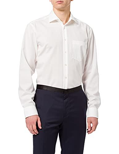 Seidensticker Herren Business-Hemd 100% Baumwolle Regular Fit Bügelfrei Langarm