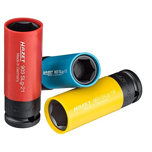 HAZET Steckschlüssel-Satz 17/19/21 mm, 1/2 Zoll Vierkantantrieb