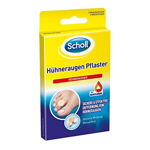 Scholl Hühneraugenpflaster Set 8 Stück, Salicylsäure, wasserfest, dermatologisch getestet