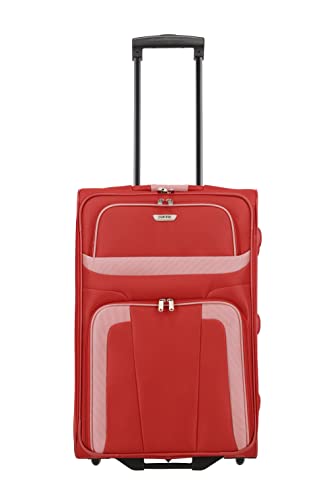 Produktbild: trolley koffer paklite travelite orlando rot 63 cm 2 rollen größe m