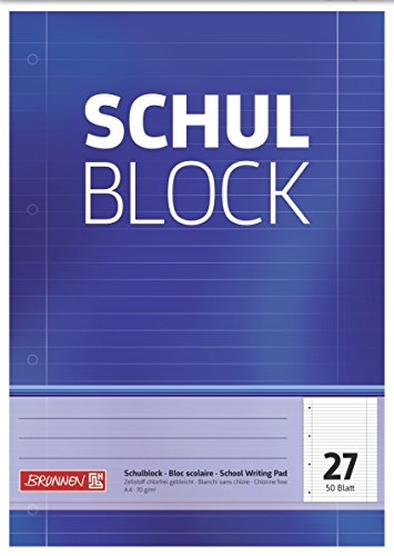 brunnen schulblock A4 lin27 50 blätter 1 stück 1er pack