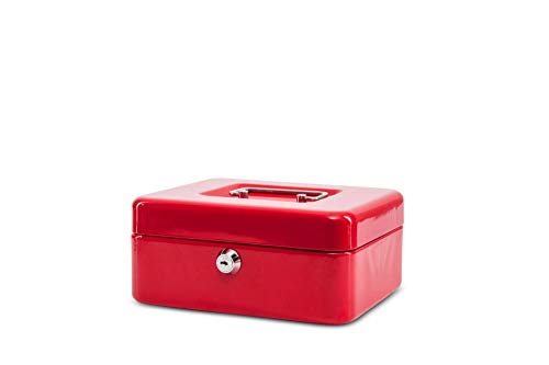 Produktbild: maul geldkassette 2 stahl abschließbar mit münzgeld-einsatz rot 20 x 17 x 9 cm