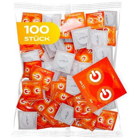 Produktbild: on kondome 100er pack mit bananenduft 54mm breite ab 17,95 statt 27