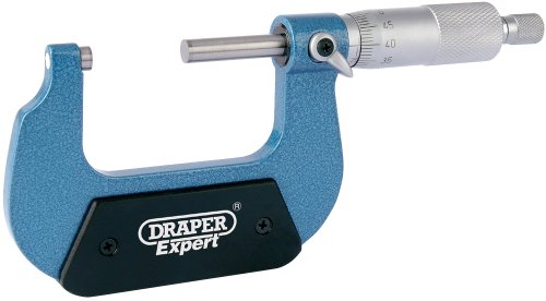 Produktbild: Draper 46604 Außenmikrometer 25-50 mm, emaillierter Rahmen, Profi-Qualität