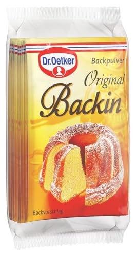 Dr. Oetker Backin, 18 x 10er Pack Backpulver, 16 g pro Tüte für Kuchen & Waffeln
