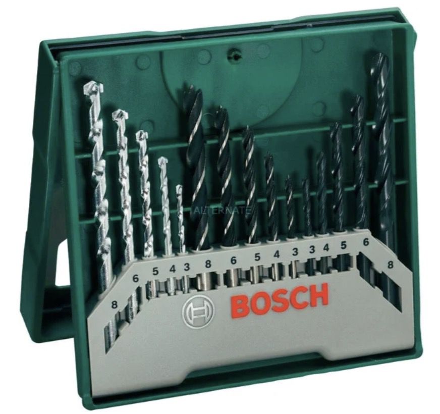 bosch mini x-line mixed set 15 bohrer 8,79 euro statt 12 euro