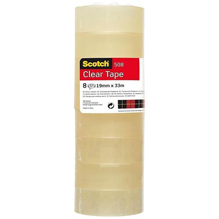 scotch transparentes klebeband 8er pack 19mm x 33m ab 4,94 euro