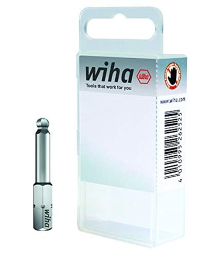 Produktbild: wiha bit set 1/4", 25 mm sechkant-kugelkopf, schwenkbar, 3-teilig in box