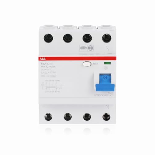 abb f204 a-40/0.03 fehlerstromschutzschalter 4p typ a 30mA 40A 2csf204101r1400
