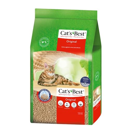 katzenstreu cats best 40l für saubere katzenkisten, hygienisch und absorbierend