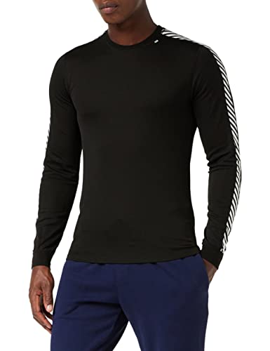 helly hansen herren langarm funktionsshirt HH lifa stripe schwarz L