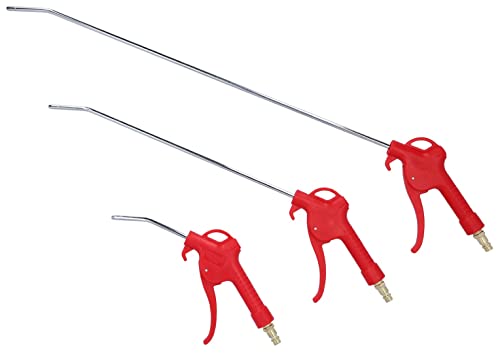 KS Tools Druckluftpistole 3-tlg. Satz 6,3 Bar, 90 dBA, 1/4" NPT, Düsen 95-510mm