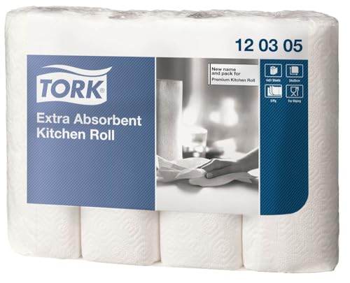 tork küchenrolle extra saugfähig, 3-lagig, 4 x 51 blätter, 120305, 1,99 im spar abo