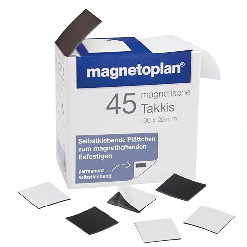 magnetoplan Takkis Selbstklebend 45 Stück im Spender - Magnetisch