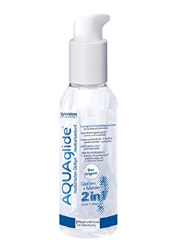 Joydivision Aquaglide 2 in 1 Gleitgel und Massagespray, 125 ml, für angenehme Intimität und Massage Erlebnis