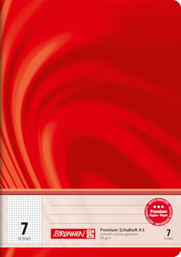 brunnen schulheft vivendi a5 lineatur 7 16 blatt rot