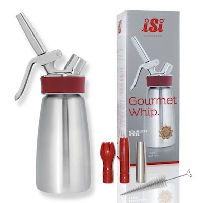 Produktbild: sahnespender 250 ml, isi gourmet whip plus aus edelstahl für sahne und soßen