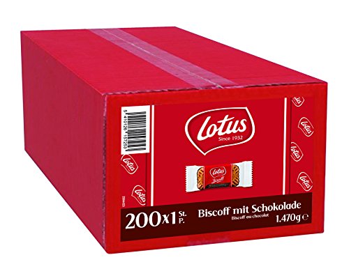 lotus biscoff kekse karamell schokoladenüberzug 200 einzeln verpackt 1,47 kg natürliche zutaten