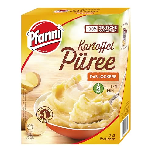 Pfanni kartoffelpüree das lockere, 100% deutsche kartoffeln, 3x3 portionen