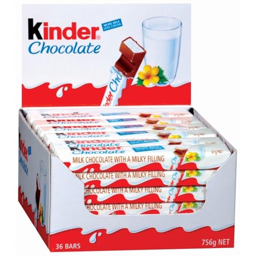 kinder Riegel 36 Einzelriegel Vollmilchschokolade mit Milchcremefüllung 0,76 kg