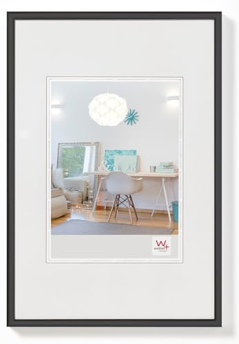 walther design bilderrahmen schwarz 40 x 50 cm kunststoffrahmen kv050b