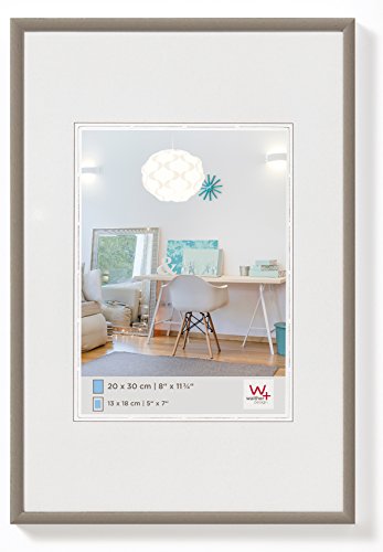 walther design bilderrahmen stahl 21 x 29,7 cm din a4 kunststoffrahmen kv130d