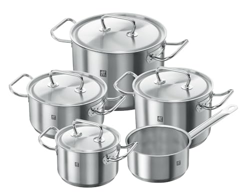 zwilling kochtopf-set 5-teilig induktionsgeeignet edelstahl twin classic