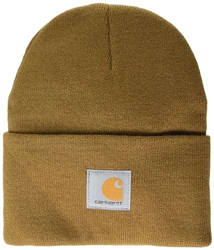 carhartt herren beanie mütze mit umschlag, warmes winteraccessoire für outdoor streetwear