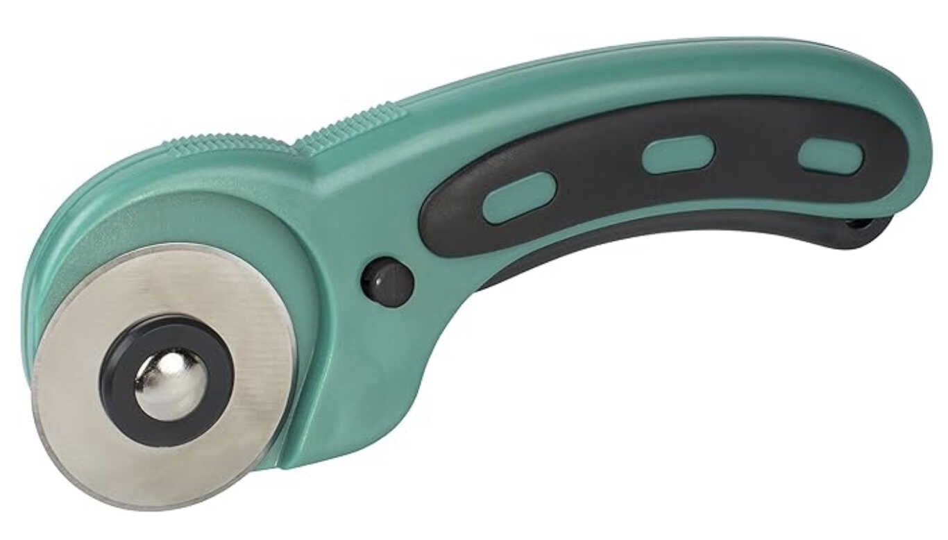 wolfcraft rollmesser 45 mm, stoff, leder, papier, austauschbare klinge