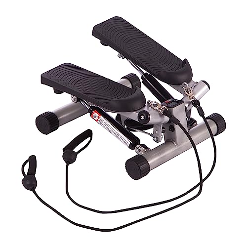 ultrasport stepper mit training bands, up-down swing stepper für ganzheitliches training