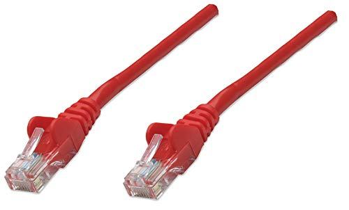 intellinet Netzwerkkabel Cat5e U/UTP CCA RJ45-Stecker auf RJ45-Stecker 0,5m rot