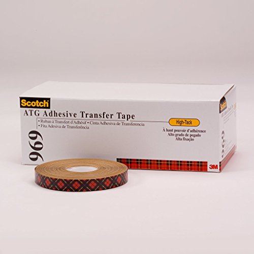 3M 969 ATG Klebstoff-Film Transparent, 5 m, 12-er Pack