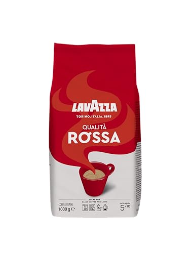 lavazza kaffeebohnen qualität rossa 1 kg arabica robuster schokolade trockenfrüchte intensivität 5/10
